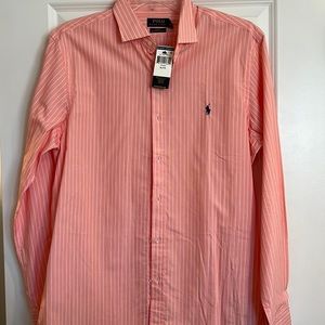 NWT Kent’s long sleeve Polo dress shirt